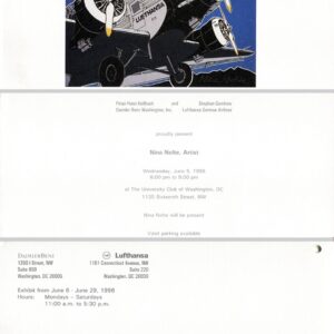 daimler banz, lufthansa, university club, washington, nina nolte, 1996, exhibition