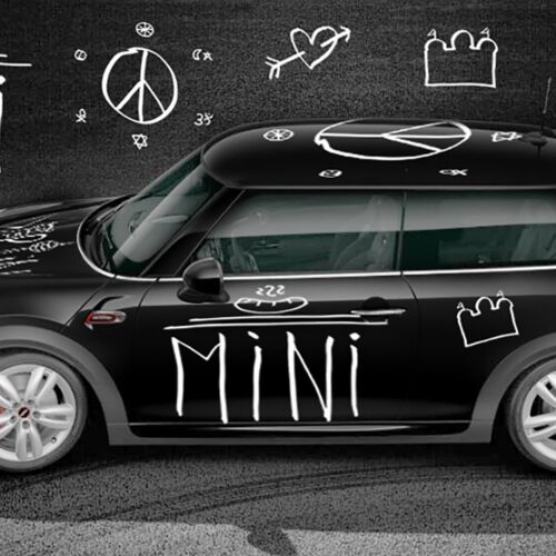 2017, mini, berlin, art car, mini nina nolte city edition, sticker, sketch, gate of brandenburg, curry wurst, air bridge, sketch