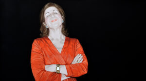 ORANGE WAS THE COLOR OF HER DRESS